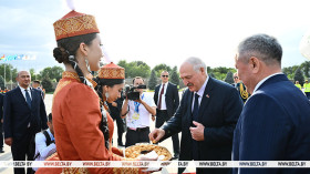 Lukashenko arrives in Kyrgyzstan on working visit