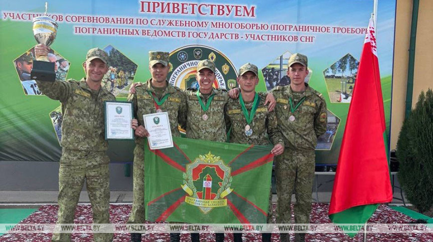 Belarus’ border guards win bronze at international triathlon championship