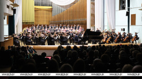 Belarusian-Russian Youth Orchestra led by Yuri Bashmet performs in Minsk