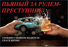 Пьяному и бесправному не место на дороге!